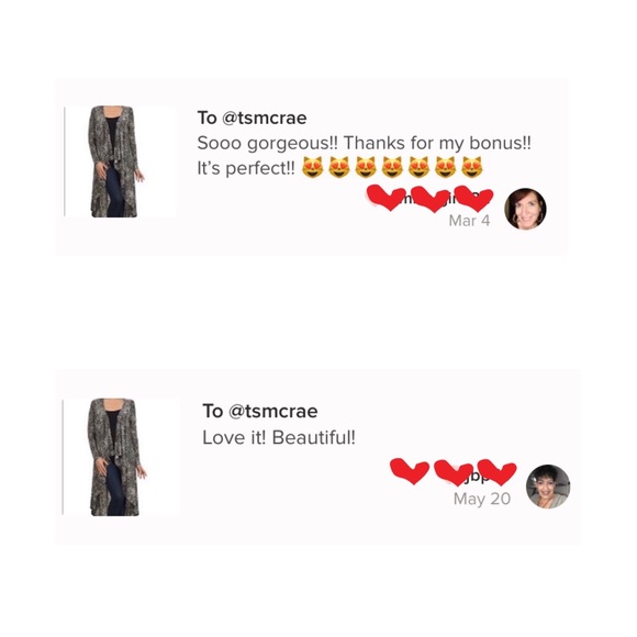 ✨HP✨ 1 LEFT❗️NALA Waterfall Duster Animal Print - Picture 2 of 2